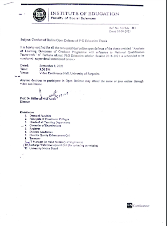 Conduct of Viva Voce Examination / Open Defense of PhD Thesis